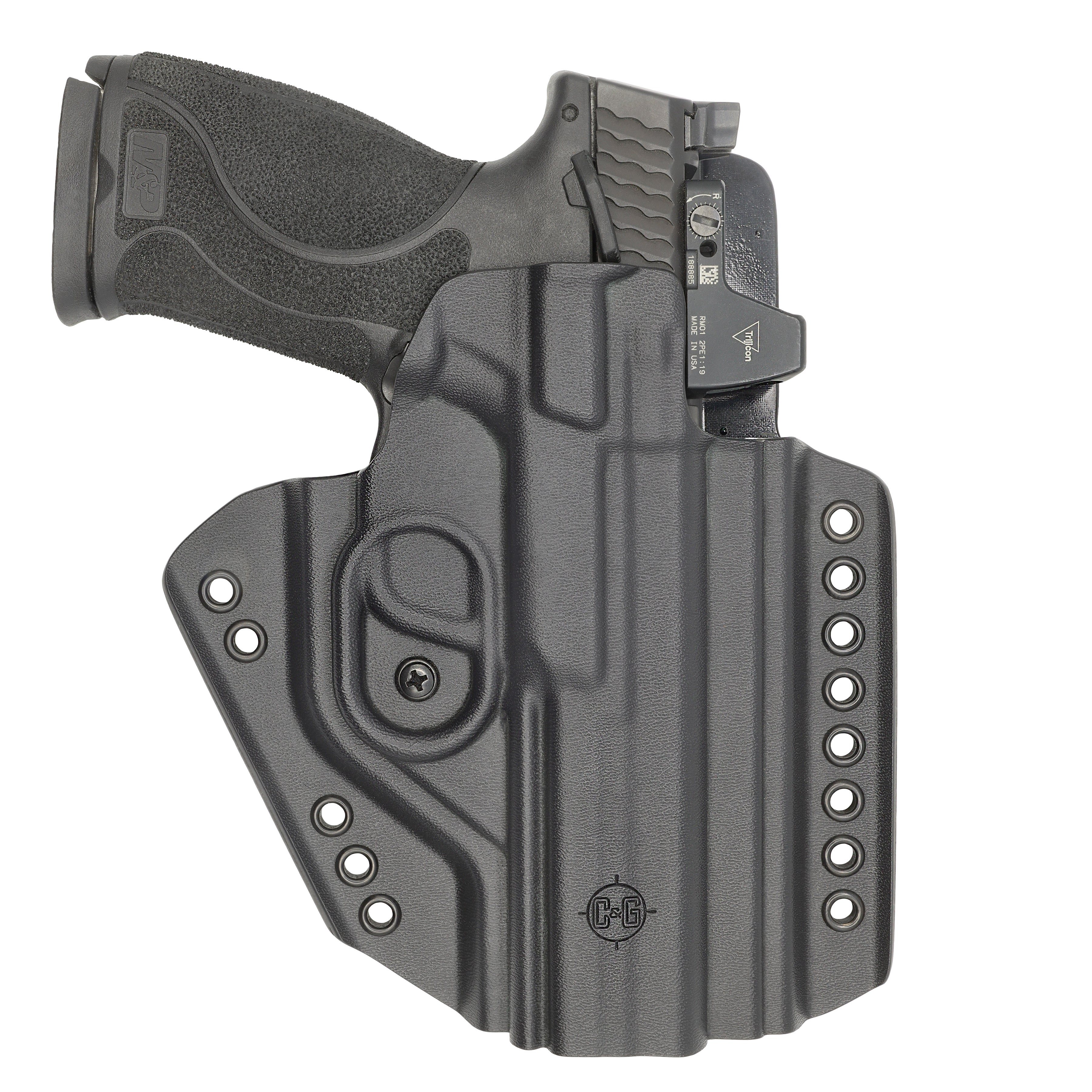 S&W M&P 10/45 M2.0 | DENALI Chest Mounted Kydex Holster System | QUICKSHIP | C&G Holsters