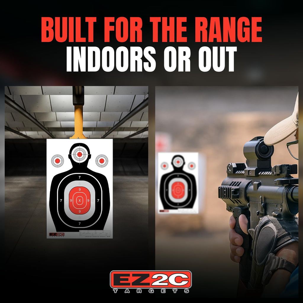 EZ2C Targets #30 Silhouette  12"x18" Paper Shooting Target USA Made