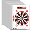 EZ2C Targets #15: Dartboard Paper Shooting Target 11"x17" USA Made