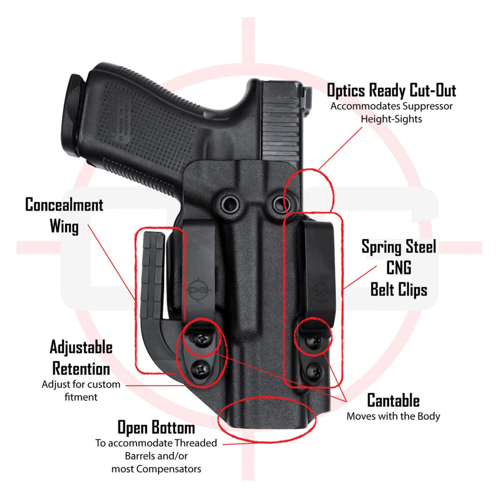 Walther PPQ Q5 Match | IWB COVERT/ALPHA Kydex Holster | QUICKSHIP | C&G Holsters