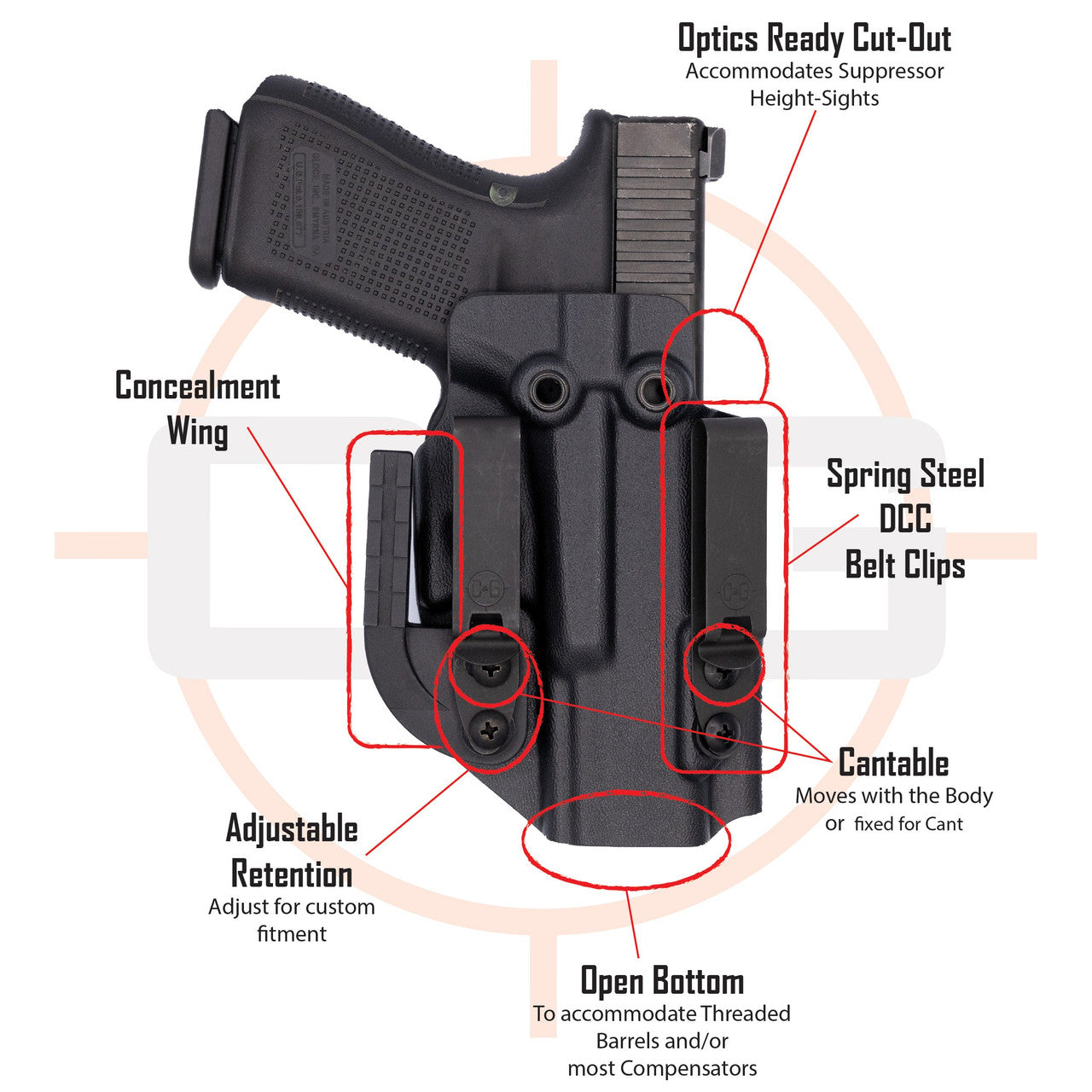 Shadow Systems CR920/X | IWB COVERT/ALPHA Kydex Holster | QUICKSHIP | C&G Holsters