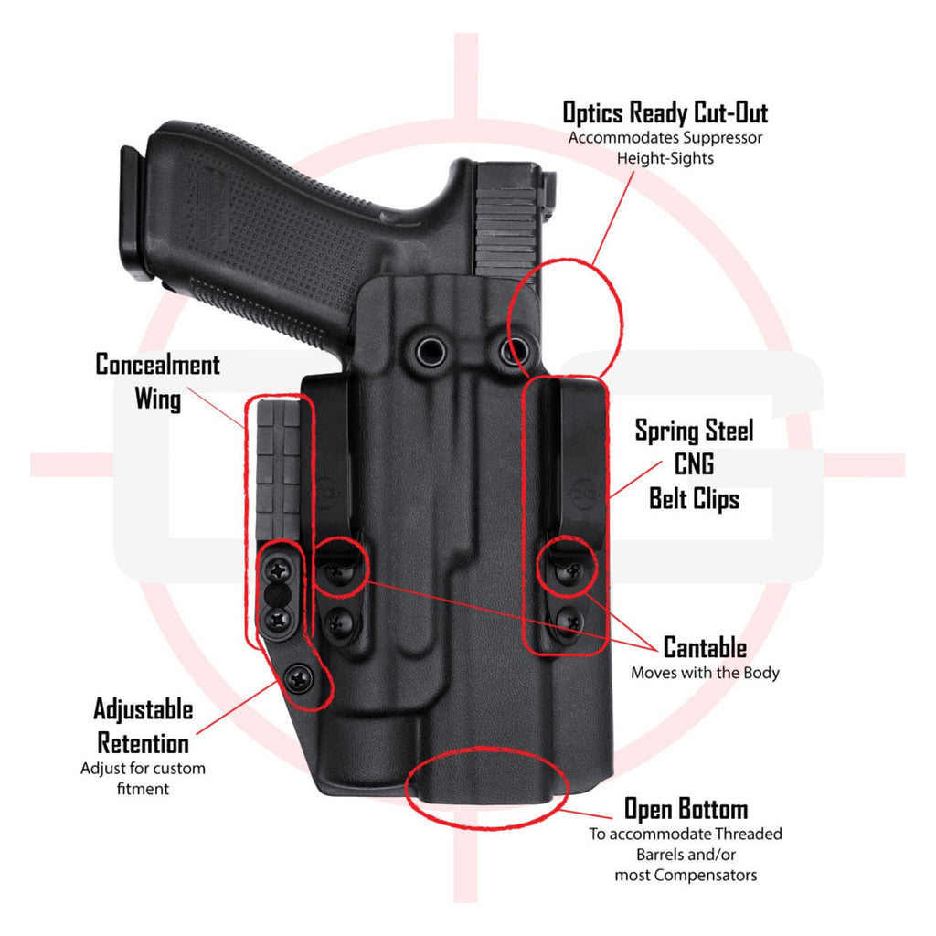 SIG P320/M17/P320c/M18/XCarry TLR-1/HL | IWB TACTICAL/ALPHA Kydex Holster | QUICKSHIP | C&G Holsters