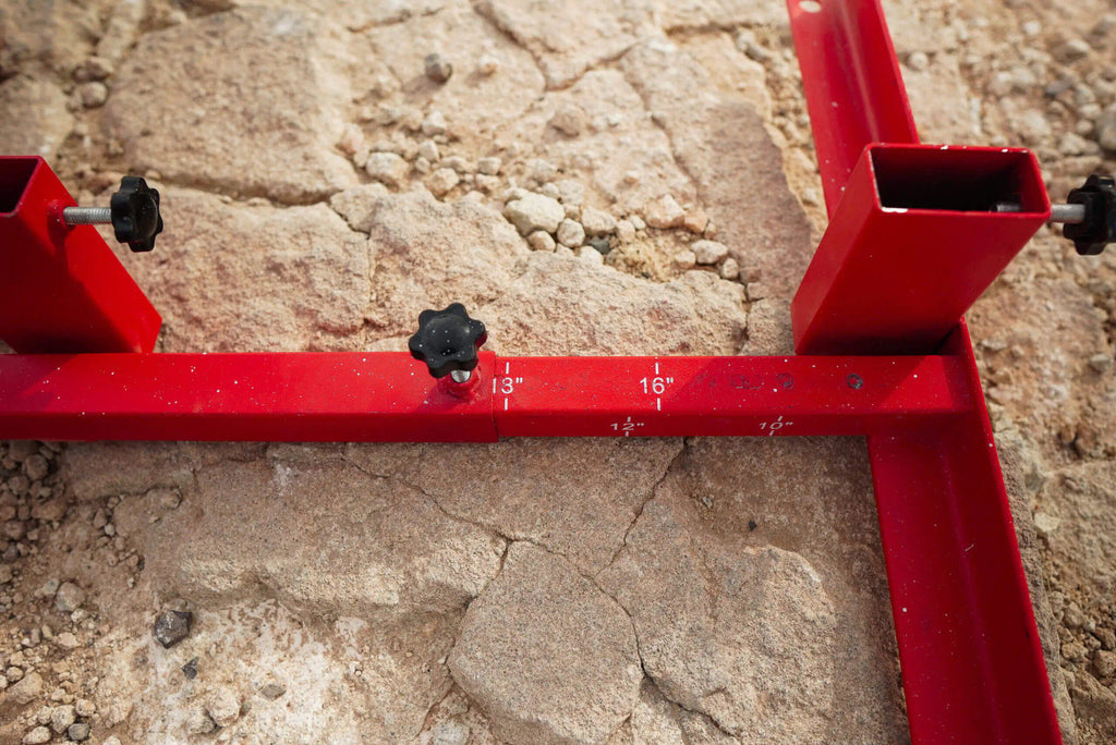 Adjustable Ballistic Rubber Target Stand