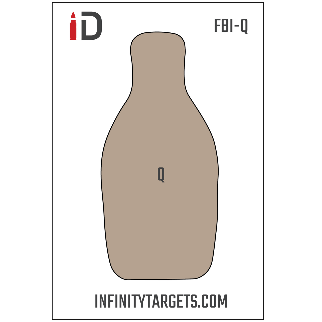 FBI-Q Paper Qualification Target 36”x24”