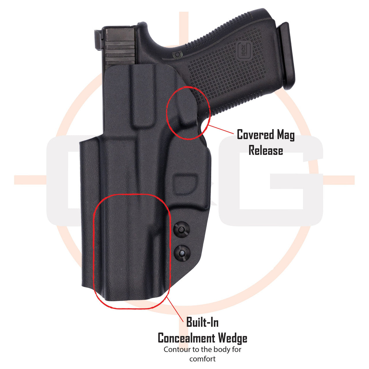 FN 509 Compact 3.7" | IWB COVERT/ALPHA Kydex Holster | QUICKSHIP | C&G Holsters