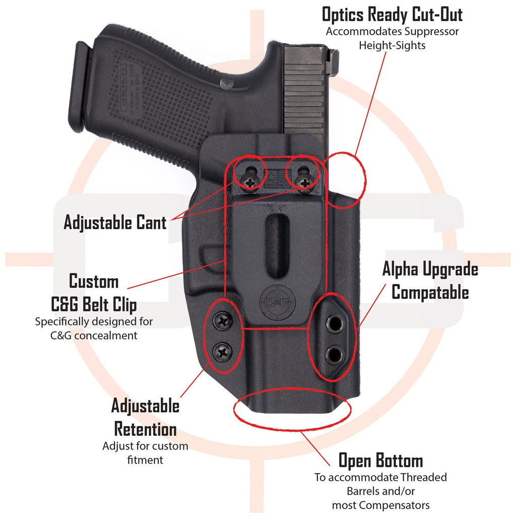 Canik TP9SFX 5.25" | IWB COVERT/ALPHA Kydex Holster | QUICKSHIP | C&G Holsters