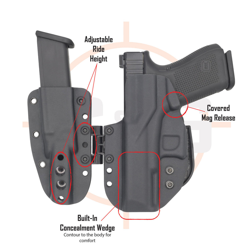 Shadow Systems DR920/MR920L | MOD1 Appendix Sidecar Kydex Holster System | QUICKSHIP | C&G Holsters