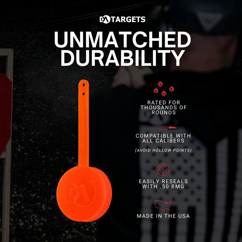 4" Rifle Gong Target Non-Color Changing