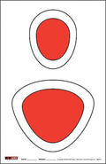 EZ2C Targets #4/RD4: Silhouette Paper Shooting Targets 11”x17” USA MADE